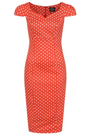 Alexis Polka Dot Wiggle Dress